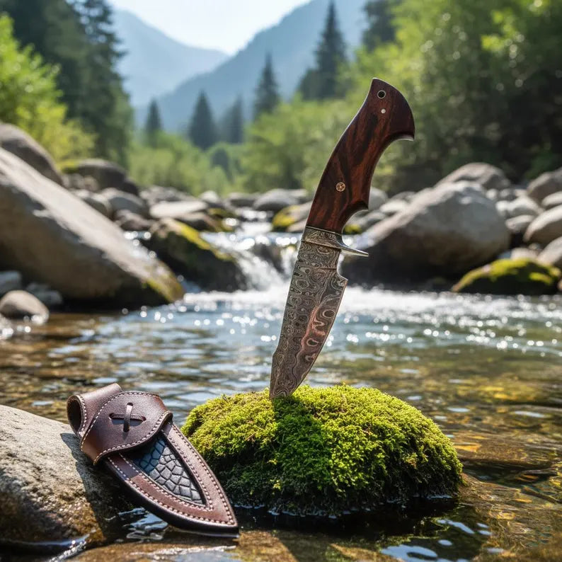 10” Unique Handmade Forged Damascus Steel Knife
