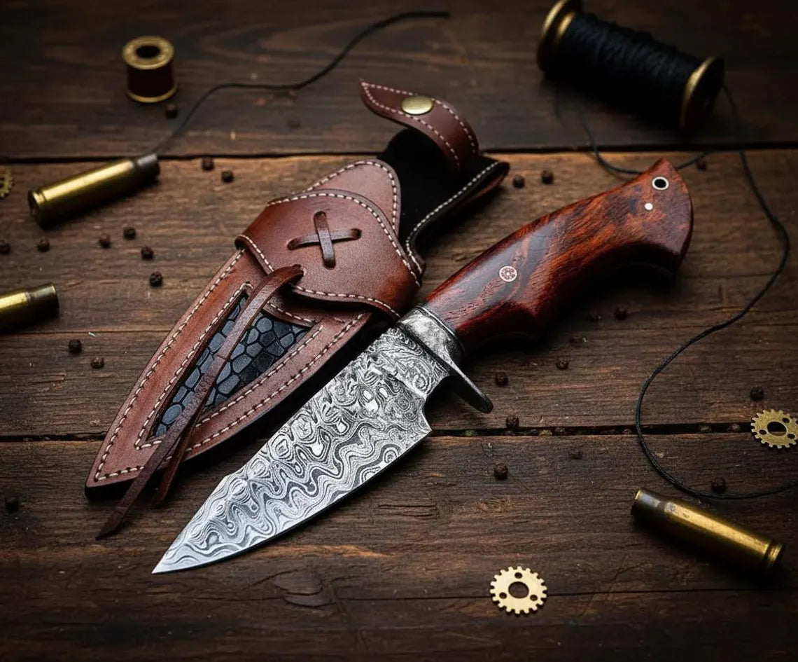 10” Unique Handmade Forged Damascus Steel Knife